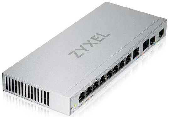 Коммутатор/ Zyxel XGS1210-12 Multi-Gigabit Smart L2 Switch, 8xGE, 2x1/2.5GE, 2xSFP+, Desktop, Silent 2034943761