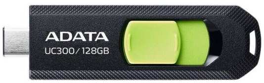 ADATA Флеш Диск A-Data 128Gb Type-C UC300 ACHO-UC300-128G-RBK/GN USB3.2 черный/зеленый 2034947792