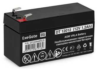 Аккумуляторная батарея ExeGate DT 12012 (12V 1.2Ah, клеммы F1) 2034947820