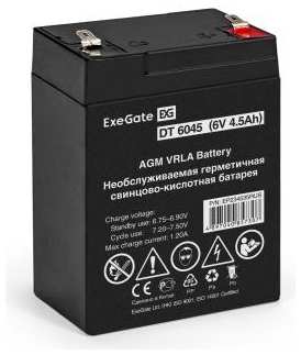 Аккумуляторная батарея ExeGate DT 6045 (6V 4.5Ah, клеммы F1) 2034947821