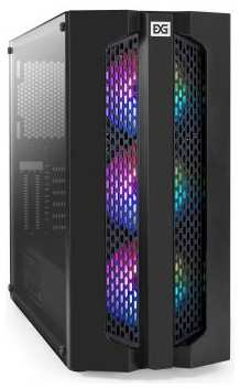 Корпус Miditower ExeGate EVO-9205-EVO800 (ATX, БП EVO800RGB с вент. 12 см, с окном, 1*USB+1*USB3.0, аудио, 3 вент. 12см с RGB подсветкой)