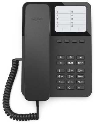 Телефон проводной Gigaset DESK400 черный 2034949722