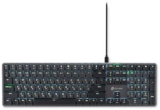 Oklick Клавиатура Оклик K953X механическая черный/серый USB Multimedia LED (1901086) 2034949785