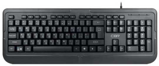 CBR KB 319H, Клавиатура проводная полноразмерная, USB, 104 клавиши, встроенный 2-портовый USB-хаб, ABS-пластик, длина кабеля 1,5 м 2034949922