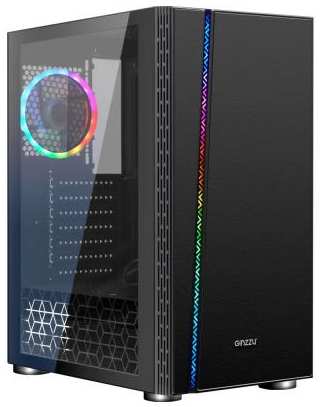 Корпус Ginzzu CL200 FAN 12LED USB3.0 Window 2034960216