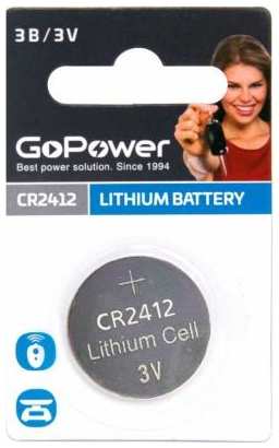 Батарейка GoPower CR2412 BL1 CR2 1 шт 2034965119