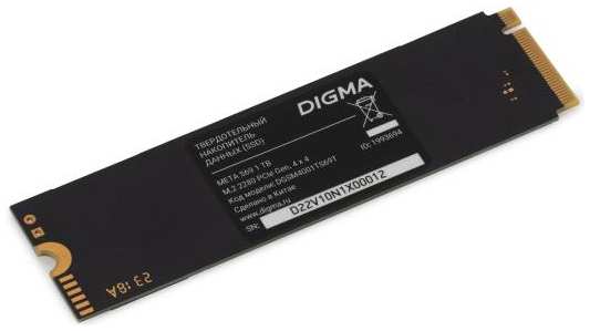 Накопитель SSD Digma PCIe 4.0 x4 1TB DGSM4001TS69T Meta S69 M.2 2280 2034967198