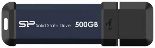 Внешний SSD диск 1.8 500 Gb USB 3.2 Gen 2 Silicon Power MS60 синий SP500GBUF3S60V1B 2034968442