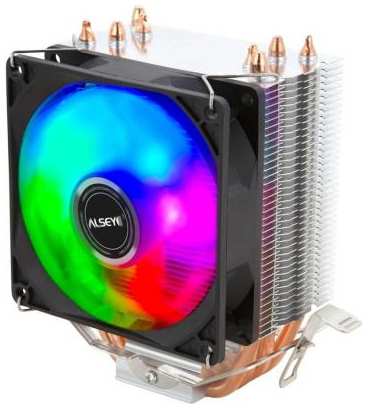 ALSEYE CPU Cooler 90*90*25mm, 12V, 0.27A, 3.24W, 2300RPM±10%, 43.8CFM, Hydraulic, 26dBA, 30000H (Intel: 775, 115X, 1366, AMD: AM4) 2034969185