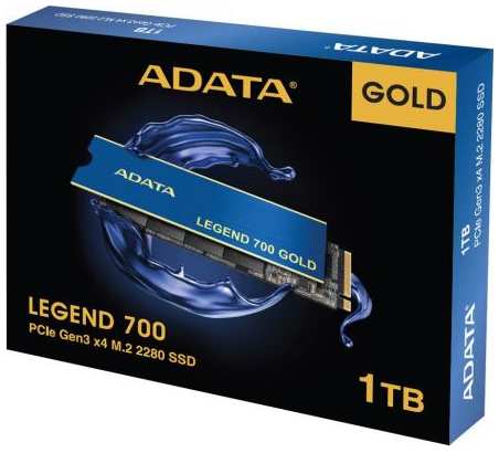 Твердотельный накопитель SSD M.2 1 Tb ADATA Legend 700 Gold Read 2000Mb/s Write 1600Mb/s 3D NAND SLEG-700G-1TCS-SH7 2034969448