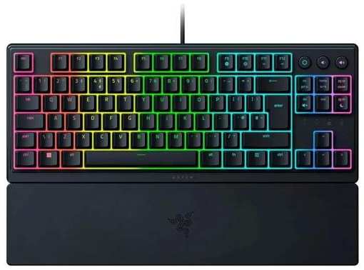 Клавиатура Razer Ornata V3 Tenkeyless механическая USB Multimedia for gamer LED (подставка для запястий) (RZ03-04880100-R3M1)