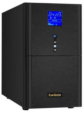 ИБП (инвертор, синус, для котла) ExeGate SineTower SZ-5000.LCD.AVR.2SH.1C13.T.RJ.USB<5000VA/4000W, чистая синусоида, LCD дисплей, AVR, 2*Schuko+1*
