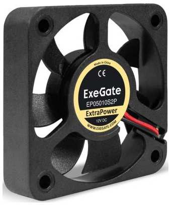 Вентилятор 12В DC ExeGate ExtraPower EP05010S2P (50x50x10 мм, Sleeve bearing (подшипник скольжения), 2pin, 6500RPM, 36dBA) 2034973129