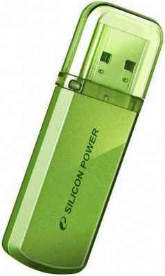 Внешний накопитель 8GB USB Drive Silicon Power Helios 101 Green