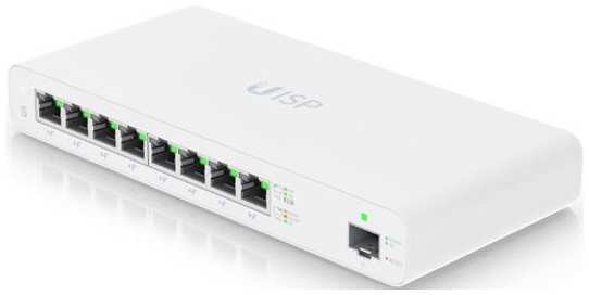 Ubiquiti UISP Switch UISP-S PoE-коммутатор, 8х 1G RJ45, 1х SFP, раздача 110 Вт