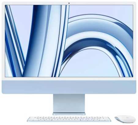 Моноблок Apple iMac A2874 24 4.5K M3 8 core (4.05) 16Gb SSD256Gb 8 core GPU macOS WiFi BT 143W клавиатура мышь Cam синий 4480x2520 2034978846