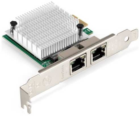 Сетевой адаптер ExeGate EXE-562 (PCI-E x1 v2.0, 2xRJ45, UTP 10/100/1000Mbps, Realtek Chipset RTL8111F) 2034979477
