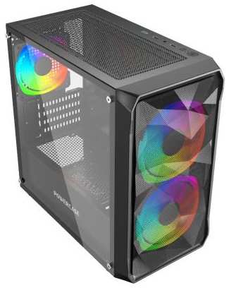 Powercase Mistral Micro A3B ARGB, Tempered Glass, 2x 140mm ARGB PWM+1x 120mm ARGB PWM, mATX (CMMAB-A3)