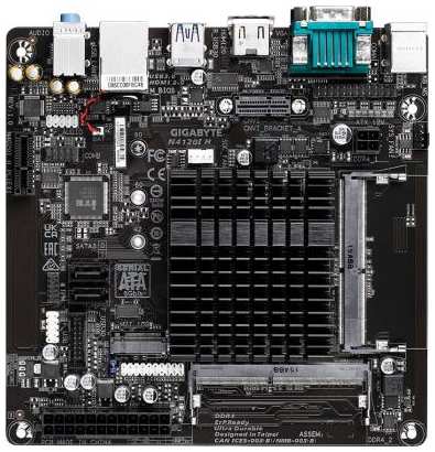 Материнская плата Gigabyte N4120I H 2xDDR4 mini-ITX AC`97 8ch(7.1) GbLAN+VGA+HDMI 2034980608