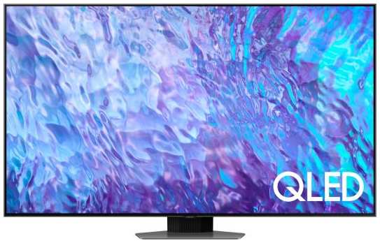 Телевизор QLED Samsung 75 QE75Q80CAUXCE Series 8 серебристый 4K Ultra HD 120Hz DVB-T2 DVB-C DVB-S2 USB WiFi Smart TV 2034985482