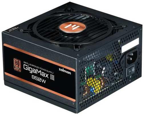 Zalman ZM850-GV3, 850W, ATX12V v3.0, Gen 5.0, APFC, 12cm Fan, 80+ Bronze, Retail