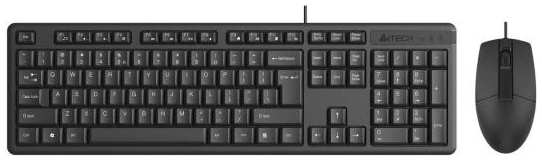 Клавиатура + мышь A4Tech KR-3330S клав:черный мышь:черный USB 2034986333