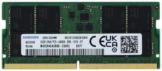 Оперативная память для ноутбука 32Gb (1x32Gb) PC5-38400 4800MHz DDR5 SO-DIMM CL40 Samsung M425R4GA3BB0-CQK M425R4GA3BB0-CQK 2034986892