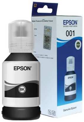 Чернила Epson 001 C13T03Y198 черный 127мл для Epson L4150/L4160/L6160/L6170/L6190 2034987493