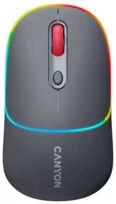 CANYON MW-22, 2 in 1 Wireless optical mouse with 4 buttons,Silent switch for right/left keys,DPI 800/1200/1600, 2 mode(BT/ 2.4GHz), 650mAh Li-poly ba 2034988002