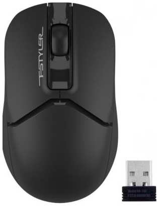 A4Tech A-4Tech Мышь Fstyler FG12 black optical (1200dpi) cordless USB (3but) [1454090] 2034989076