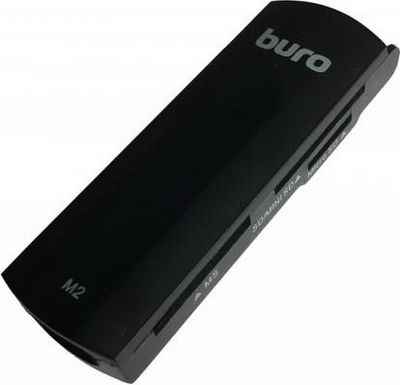Картридер внешний Buro BU-CR-108 USB2.0 черный 203509393