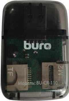 Картридер внешний Buro BU-CR-110 USB2.0 черный 203509399