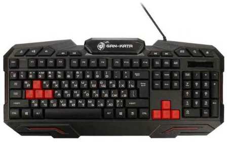 Клавиатура проводная Dialog Gan-Kata KGK-11U USB черный красный 203551513