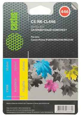 Заправка Cactus CS-RK-CL446 для Canon Pixma MG2440/MG2541 цветной 90мл 203561153