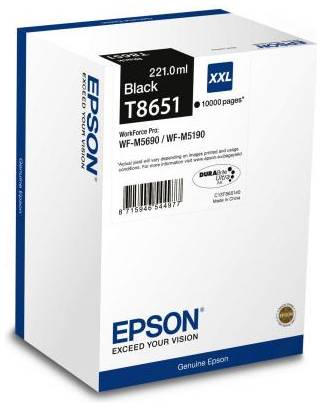 Картридж Epson C13T865140 для Epson WF-M5xxx черный