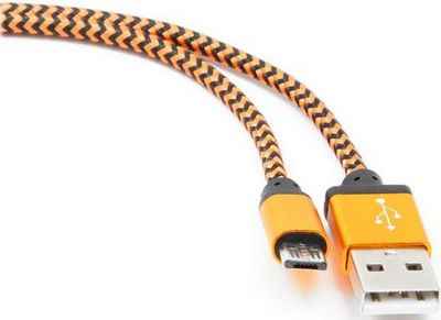 Кабель USB 2.0 AM-microBM 1м Gembird оранжевый CC-mUSB2oe1m