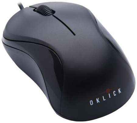 Мышь проводная Oklick 115S чёрный USB 711636