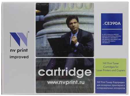Картридж NV-Print CE390A CE390A CE390A CE390A CE390A для HP LaserJet M4555, M601, M602, M603 10000стр Черный 203758512