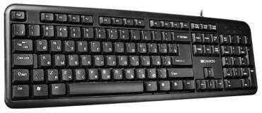 Клавиатура проводная Canyon CNE-CKEY01 USB черный 203930226