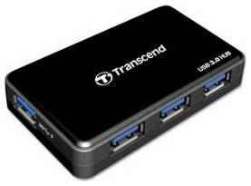 Концентратор USB 3.0 Transcend TS-HUB3K 4 х USB 3.0 черный