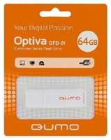 Флешка 64Gb QUMO QM64GUD-OP1-white USB 2.0