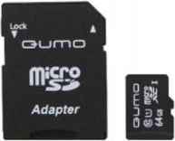 Карта памяти Micro SDXC 64Gb class 10 UHS-I QUMO QM64GMICSDXC10U1 + SD adapter 203035462