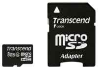 Карта памяти Micro SDHC 8GB Class 10 Transcend TS8GUSDC10 (TS8GUSDC10I)