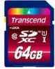 Карта памяти SDXC 64GB Transcend UHS-I Class 10 (TS64GSDXC10U1)