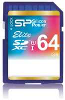 Карта памяти SDXC 64GB Silicon Power Elite UHS-I Class 10 (SP064GBSDXAU1V10) (Elite UHS-I SP064GBSDXAU1V10)