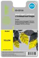 Картридж струйный Cactus CS-CZ132 №711 желтый для HP DJ T120 / T520 (26мл)