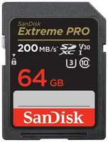 Карта памяти SD XC 64Gb SanDisk Extreme Pro (SDSDXXU-064G-GN4IN)