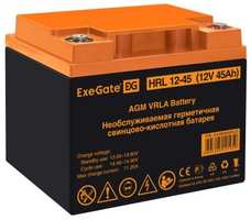 Аккумуляторная батарея ExeGate HRL 12-45 (12V 45Ah, под болт М6) (EX285666RUS)