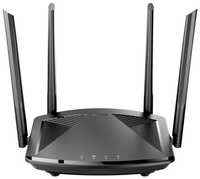 Wi-Fi роутер D-Link DIR-X1860 / RU / R1A 802.11ax 1775Mbps 2.4 ГГц 5 ГГц 3xLAN черный (DIR-X1860/RU/R1A)