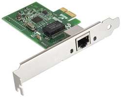Сетевой адаптер ExeGate EXE-i210AT (PCI-E x1 v2.0, порт 1xRJ45 (медный), 10 / 100 / 1000Mbps, Gigabit Server NIC Intel Chipset WGI210AT) (EX283723RUS)